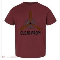 Clear Prop Aviation Airplane Pilot Propeller Toddler T-Shirt thumb 0