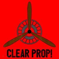 Clear Prop Aviation Airplane Pilot Propeller Santa Hat thumb 1