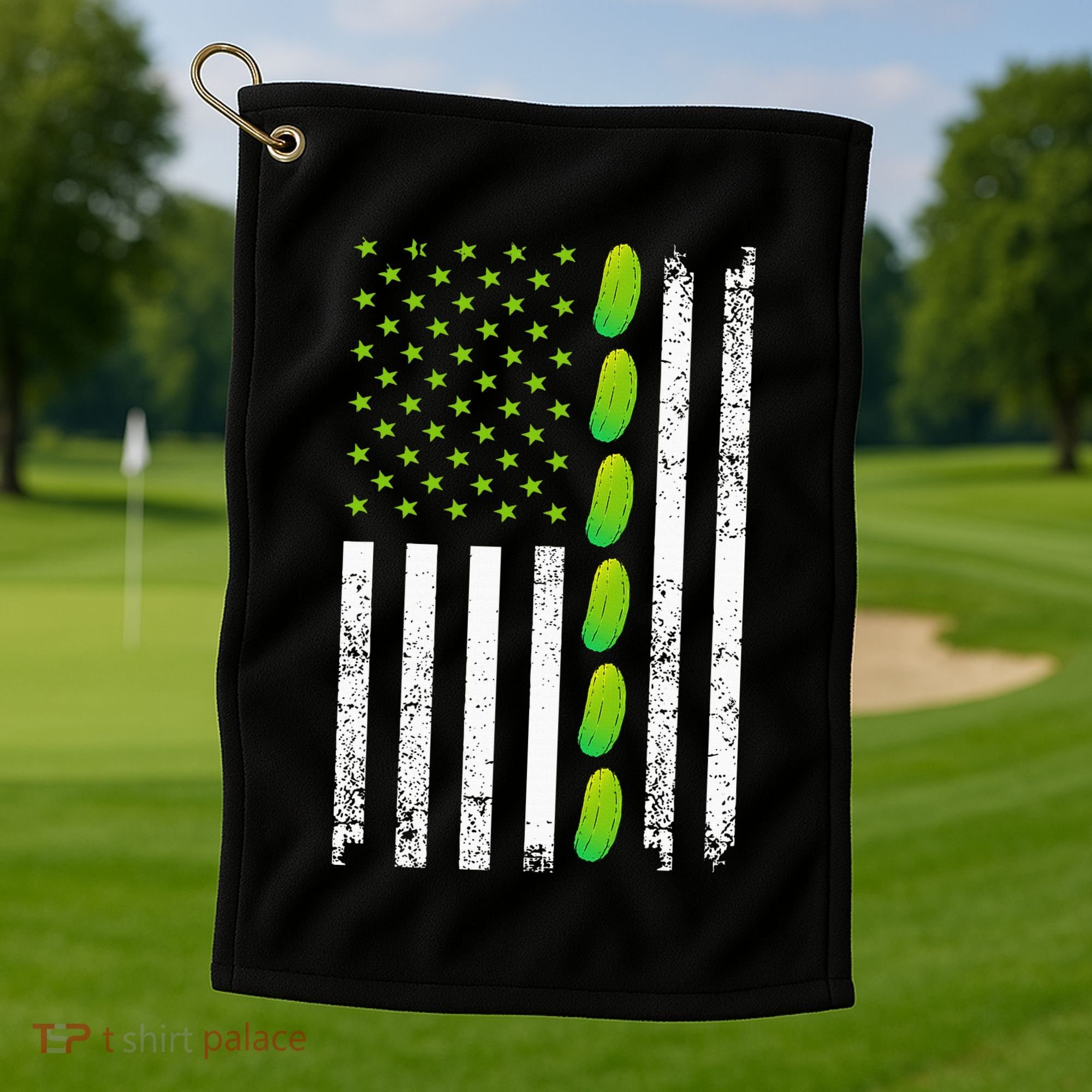 Cool Pickle Art For Gag Dill Pickle Costume Golf Towel