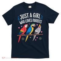 Cool Parrot Art For Women Girl Tropical Bird Parrot Lovers T-Shirt thumb 0