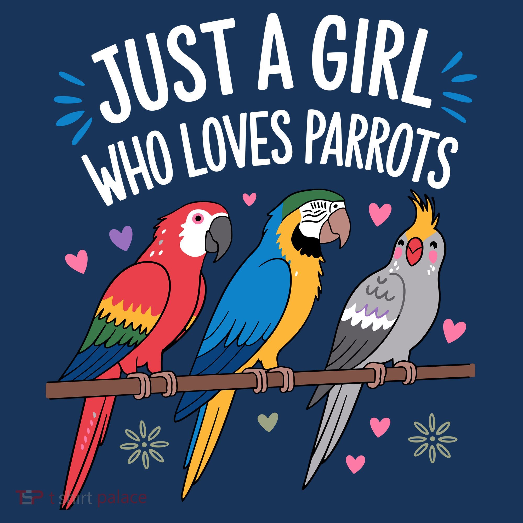 Cool Parrot Art For Women Girl Tropical Bird Parrot Lovers Women's Hoodie