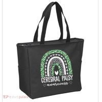 Cerebral Palsy Awareness Rainbow Tote Bag thumb 2