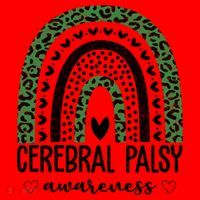 Cerebral Palsy Awareness Rainbow Santa Hat thumb 1