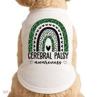 Cerebral Palsy Awareness Rainbow Doggie Tank thumb 0