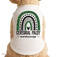 Cerebral Palsy Awareness Rainbow Doggie Tank thumb 0