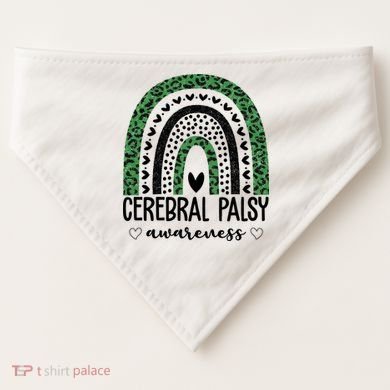 Cerebral Palsy Awareness Rainbow USA-Made Doggie Bandana