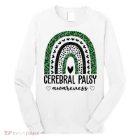 Cerebral Palsy Awareness Rainbow Long Sleeve Shirt thumb 0