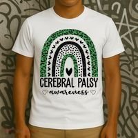 Cerebral Palsy Awareness Rainbow T-Shirt thumb 3