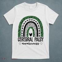 Cerebral Palsy Awareness Rainbow T-Shirt thumb 5