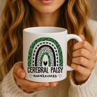 Cerebral Palsy Awareness Rainbow Coffee Mug thumb 3