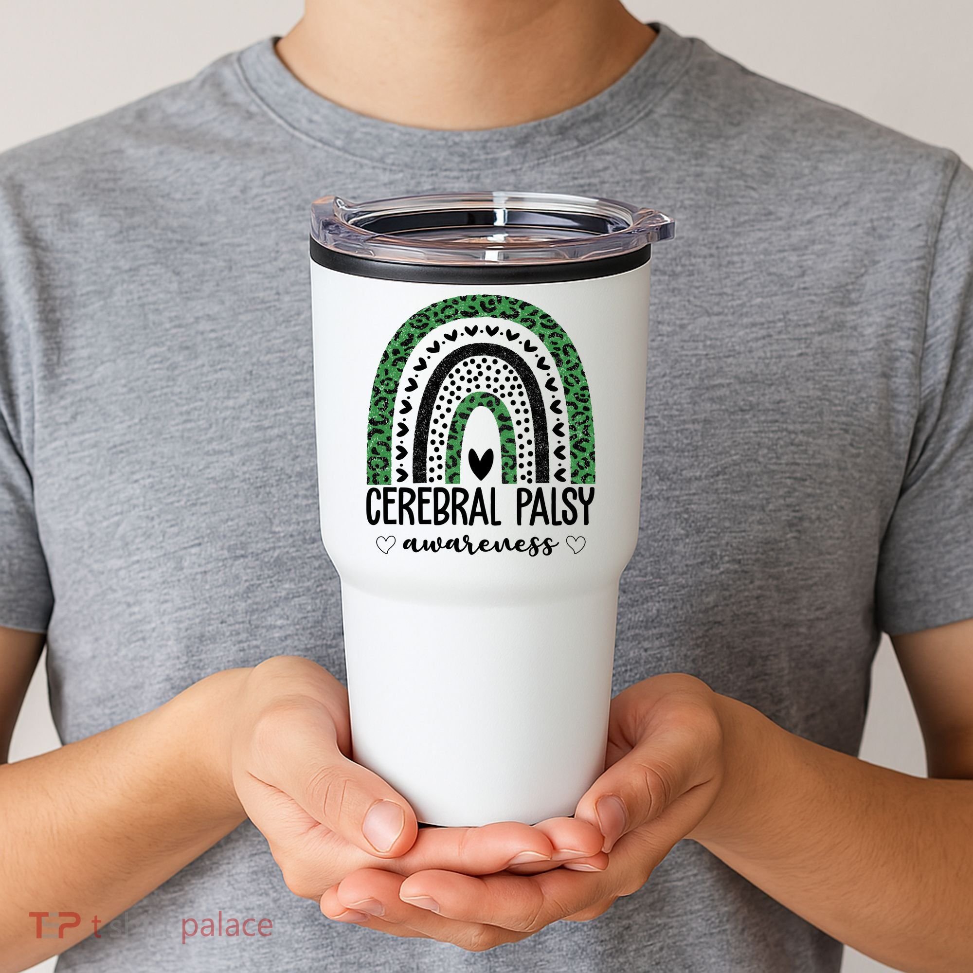 Cerebral Palsy Awareness Rainbow Tumbler