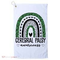 Cerebral Palsy Awareness Rainbow Golf Towel thumb 0