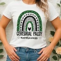 Cerebral Palsy Awareness Rainbow Women's T-Shirt thumb 2