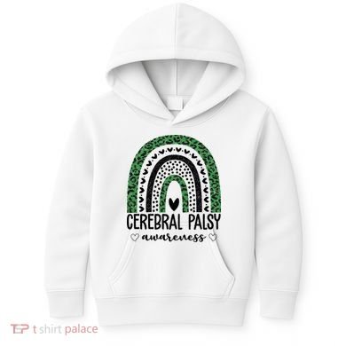 Cerebral Palsy Awareness Rainbow Kids Hoodie
