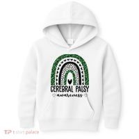 Cerebral Palsy Awareness Rainbow Kids Hoodie thumb 0