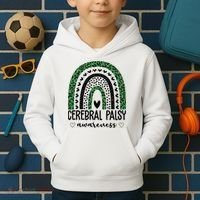 Cerebral Palsy Awareness Rainbow Kids Hoodie thumb 2