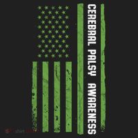 Cerebral Palsy Awareness Month American Flag Cp Gift Beanie thumb 2