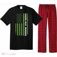 Cerebral Palsy Awareness Month American Flag Cp Gift Pajama Set thumb 0