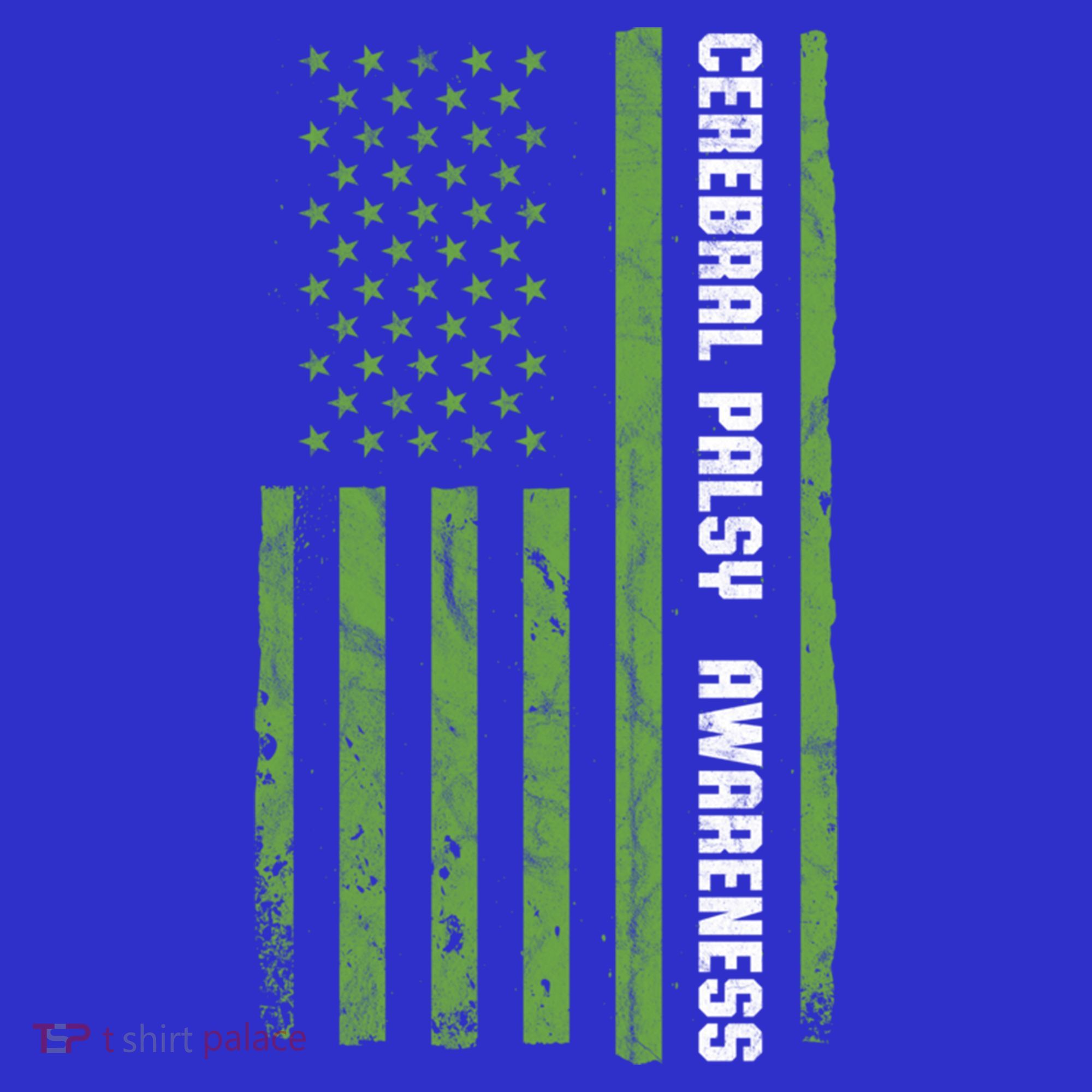 Cerebral Palsy Awareness Month American Flag Cp Gift Long Sleeve Shirt