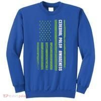 Cerebral Palsy Awareness Month American Flag Cp Gift Sweatshirt thumb 0