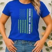 Cerebral Palsy Awareness Month American Flag Cp Gift Women's T-Shirt thumb 2