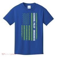 Cerebral Palsy Awareness Month American Flag Cp Gift Kids T-Shirt thumb 0