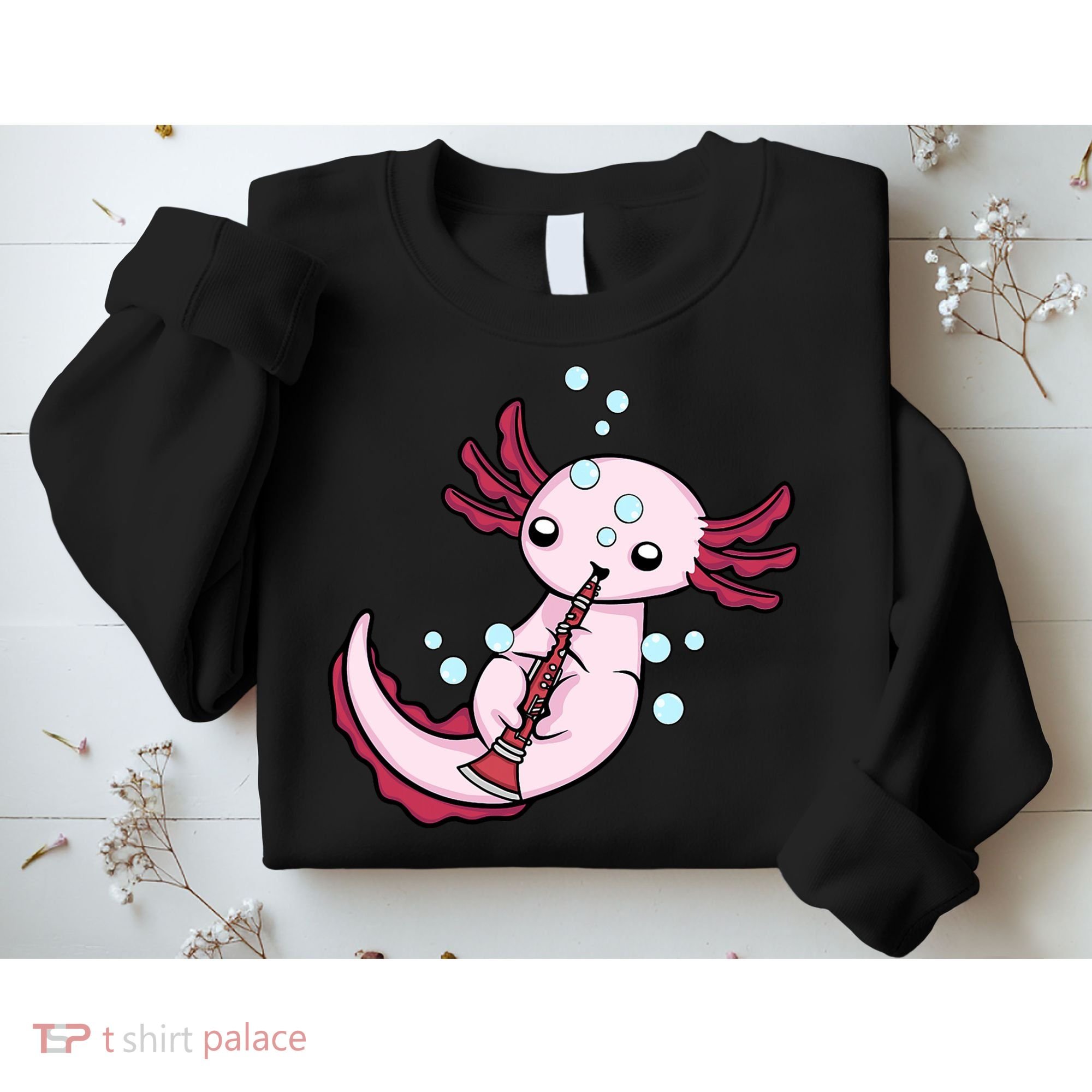 Clarinet Player Axolotl Lover  Big Band Music Clarinet  Sweatshirt