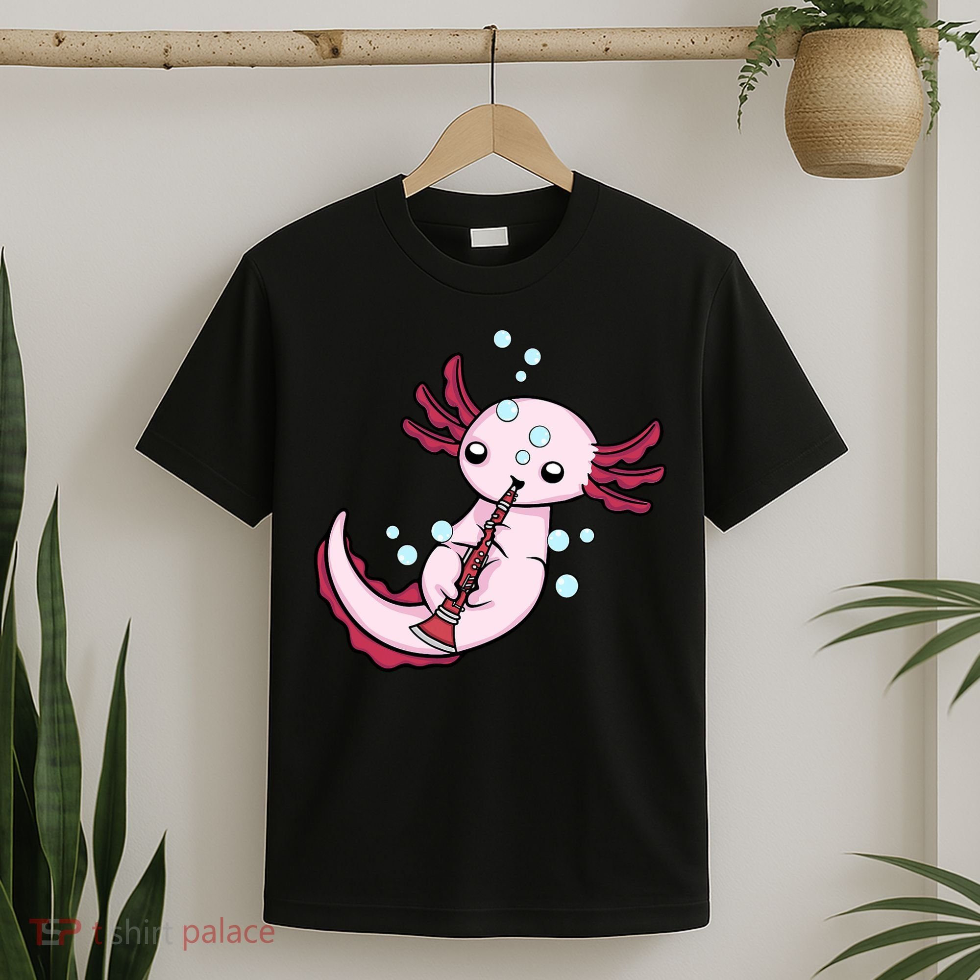 Clarinet Player Axolotl Lover  Big Band Music Clarinet  T-Shirt