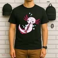 Clarinet Player Axolotl Lover  Big Band Music Clarinet  T-Shirt thumb 6