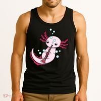Clarinet Player Axolotl Lover  Big Band Music Clarinet  Tank Top thumb 3