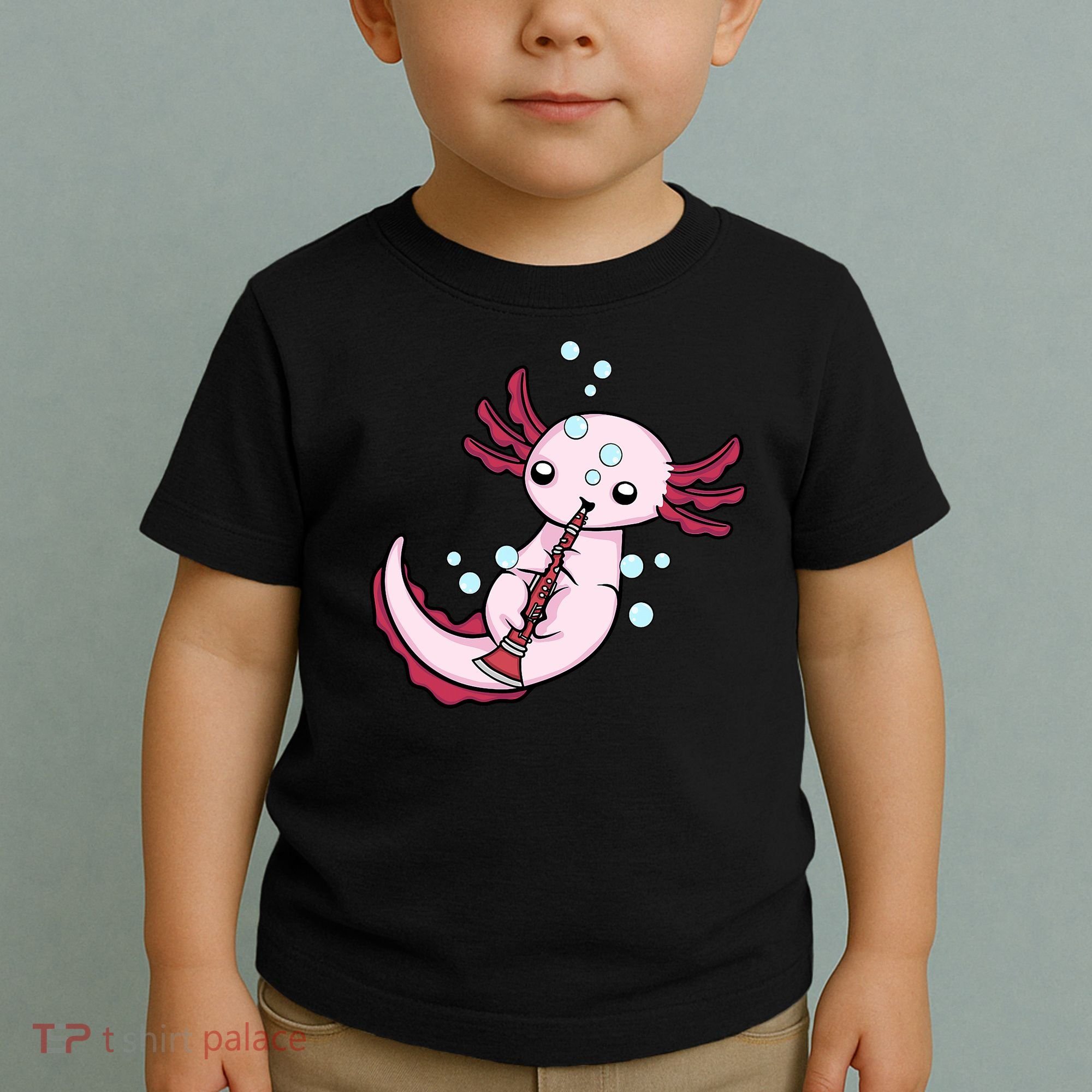 Clarinet Player Axolotl Lover  Big Band Music Clarinet  Toddler T-Shirt