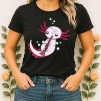 Clarinet Player Axolotl Lover  Big Band Music Clarinet  Women's T-Shirt thumb 2