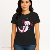 Clarinet Player Axolotl Lover  Big Band Music Clarinet  Women's T-Shirt thumb 4