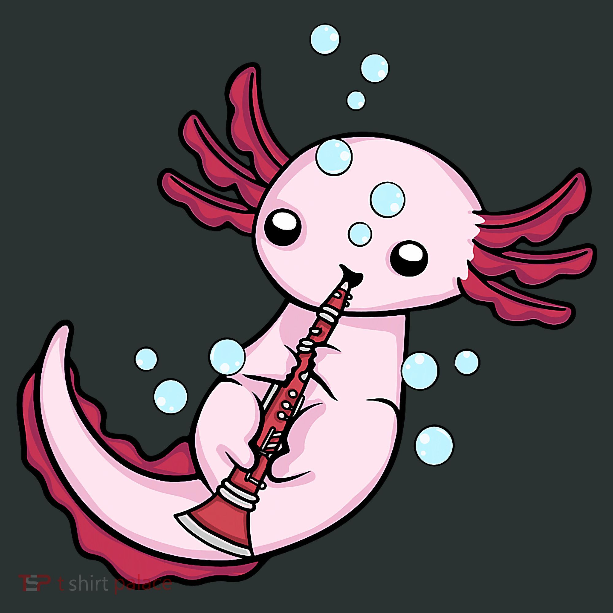 Clarinet Player Axolotl Lover  Big Band Music Clarinet  Infant Baby Jersey Bodysuit