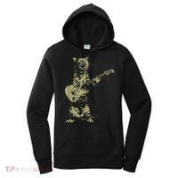 Cat Playing Acoustic Guitar Cool Musician Guitarist Women's Hoodie thumb 0