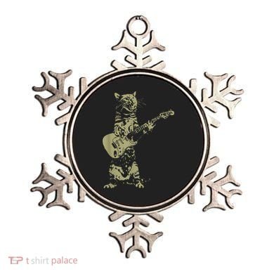 Cat Playing Acoustic Guitar Cool Musician Guitarist Ornament