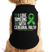 Cerebral Palsy Awareness I Love Someone with Cerebral Palsy Doggie Tank thumb 0
