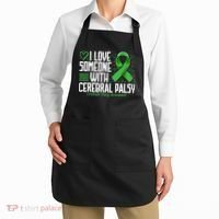 Cerebral Palsy Awareness I Love Someone with Cerebral Palsy Apron thumb 2