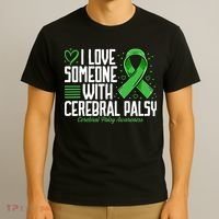 Cerebral Palsy Awareness I Love Someone with Cerebral Palsy T-Shirt thumb 3