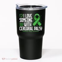 Cerebral Palsy Awareness I Love Someone with Cerebral Palsy Tumbler thumb 0