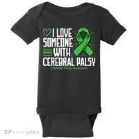 Cerebral Palsy Awareness I Love Someone with Cerebral Palsy Baby Bodysuit thumb 0