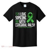 Cerebral Palsy Awareness I Love Someone with Cerebral Palsy Kids T-Shirt thumb 0