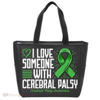 Cerebral Palsy Awareness I Love Someone with Cerebral Palsy Tote Bag thumb 0