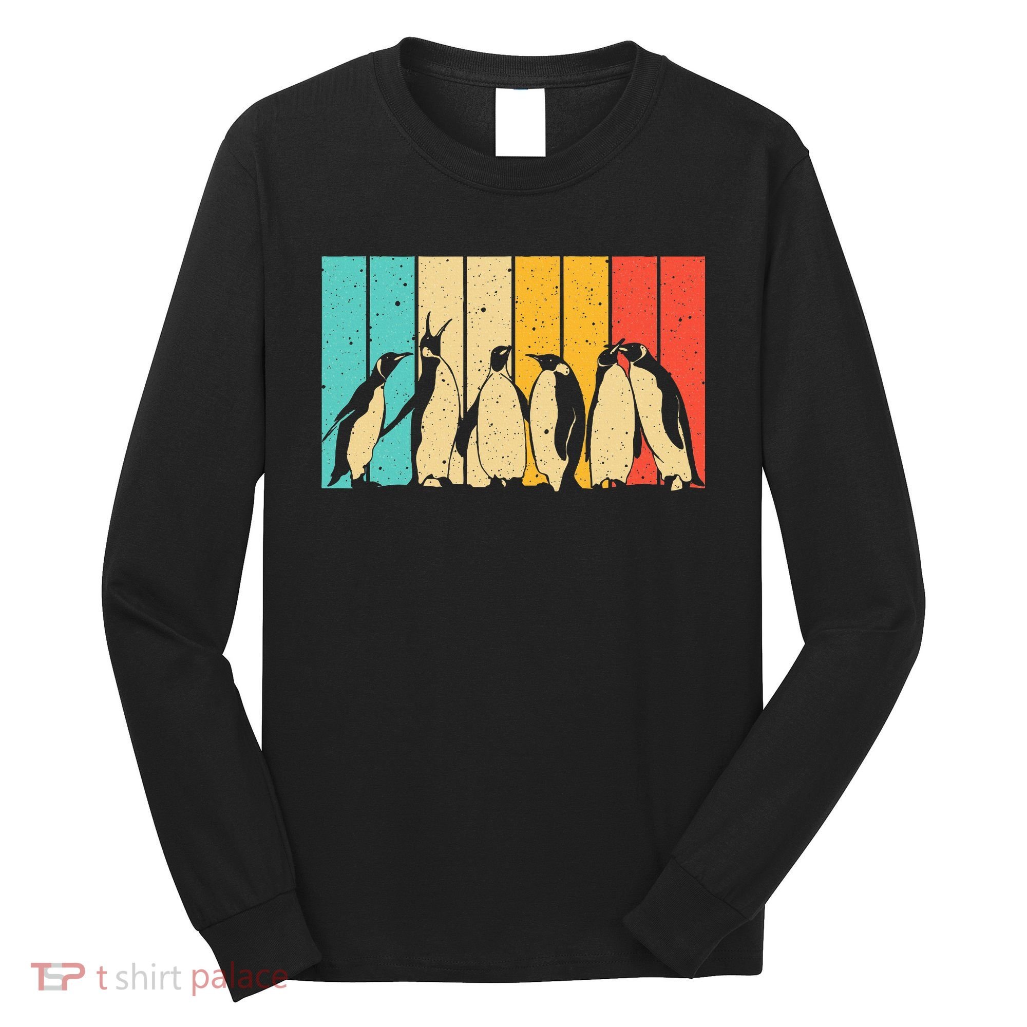 Cute Penguin Art Bird Zoologist Penguin Lovers Long Sleeve Shirt