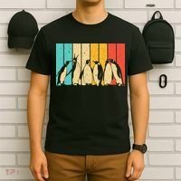 Cute Penguin Art Bird Zoologist Penguin Lovers T-Shirt thumb 6
