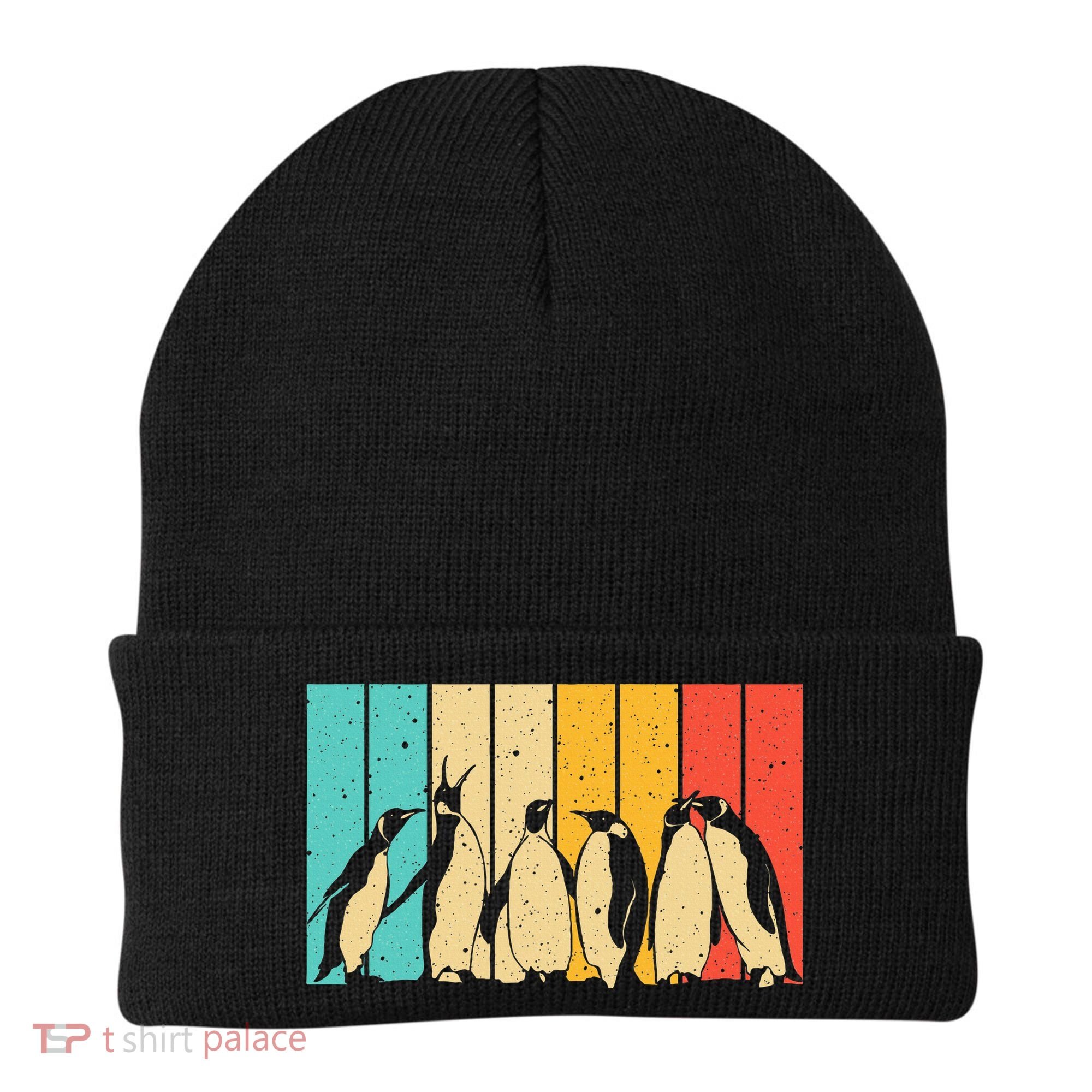 Cute Penguin Art Bird Zoologist Penguin Lovers Beanie