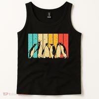 Cute Penguin Art Bird Zoologist Penguin Lovers Tank Top thumb 2