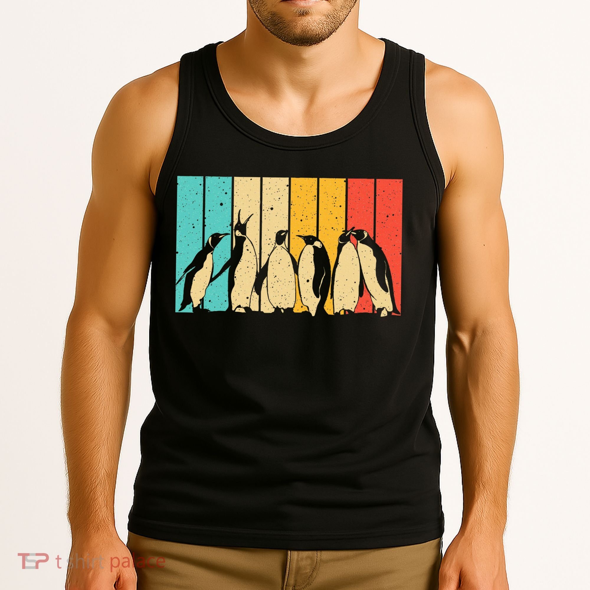 Cute Penguin Art Bird Zoologist Penguin Lovers Tank Top