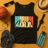 Cute Penguin Art Bird Zoologist Penguin Lovers Tank Top thumb 4