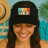 Cute Penguin Art Bird Zoologist Penguin Lovers Visor thumb 2